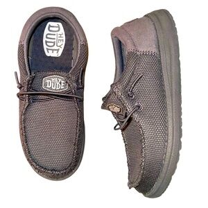 HEY DUDE Wally youth Funk Mono gray slip on shoes boys size 2